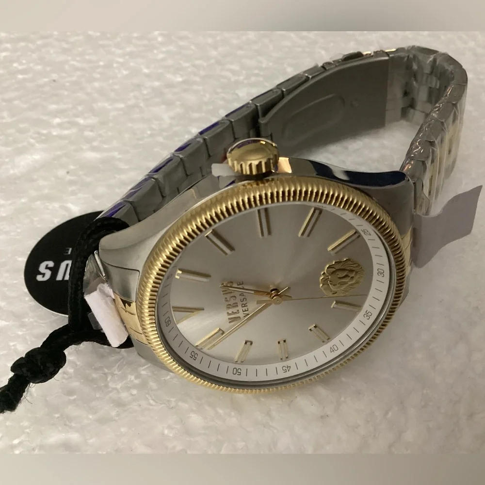 Versace Men's Colonne Two-Tone Stainless Steel Quartz Watch